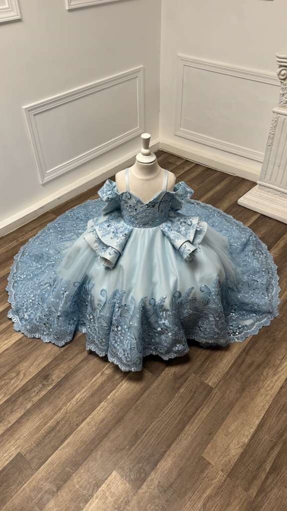Cerimonial Dress Light Blue - Model 256
