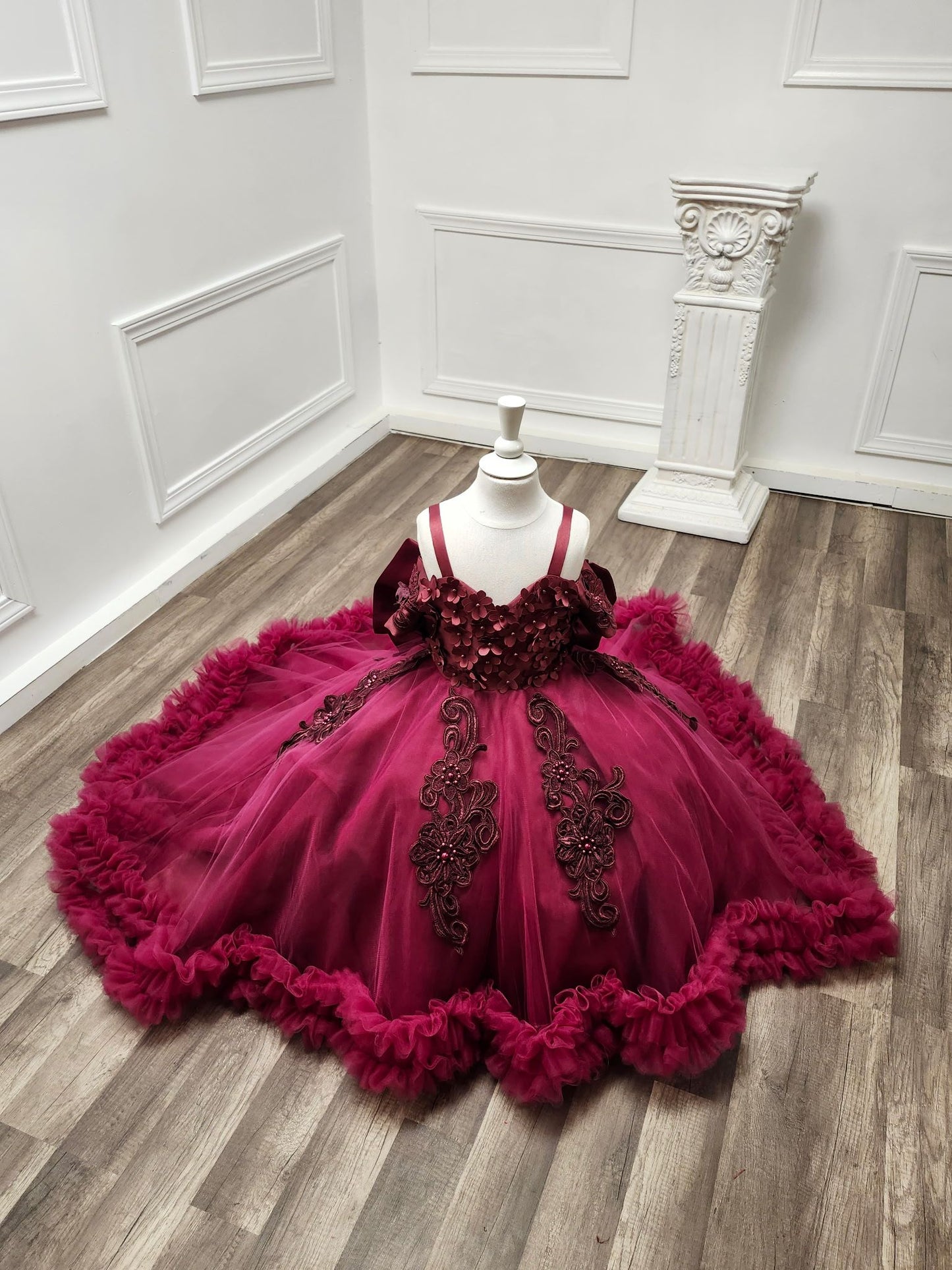 Burgundy Dress - Model 337