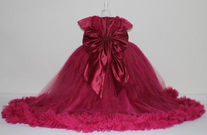 Diseño Selenny - Vestido Color Burgandi