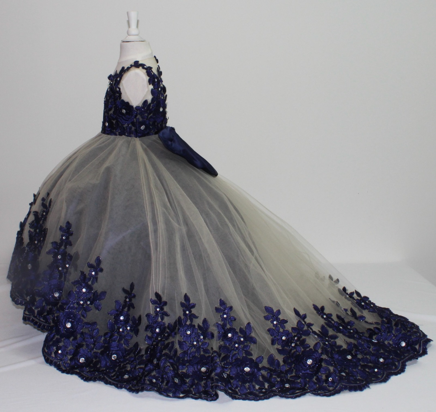 Diseño Selenny - Vestido Azul Marino