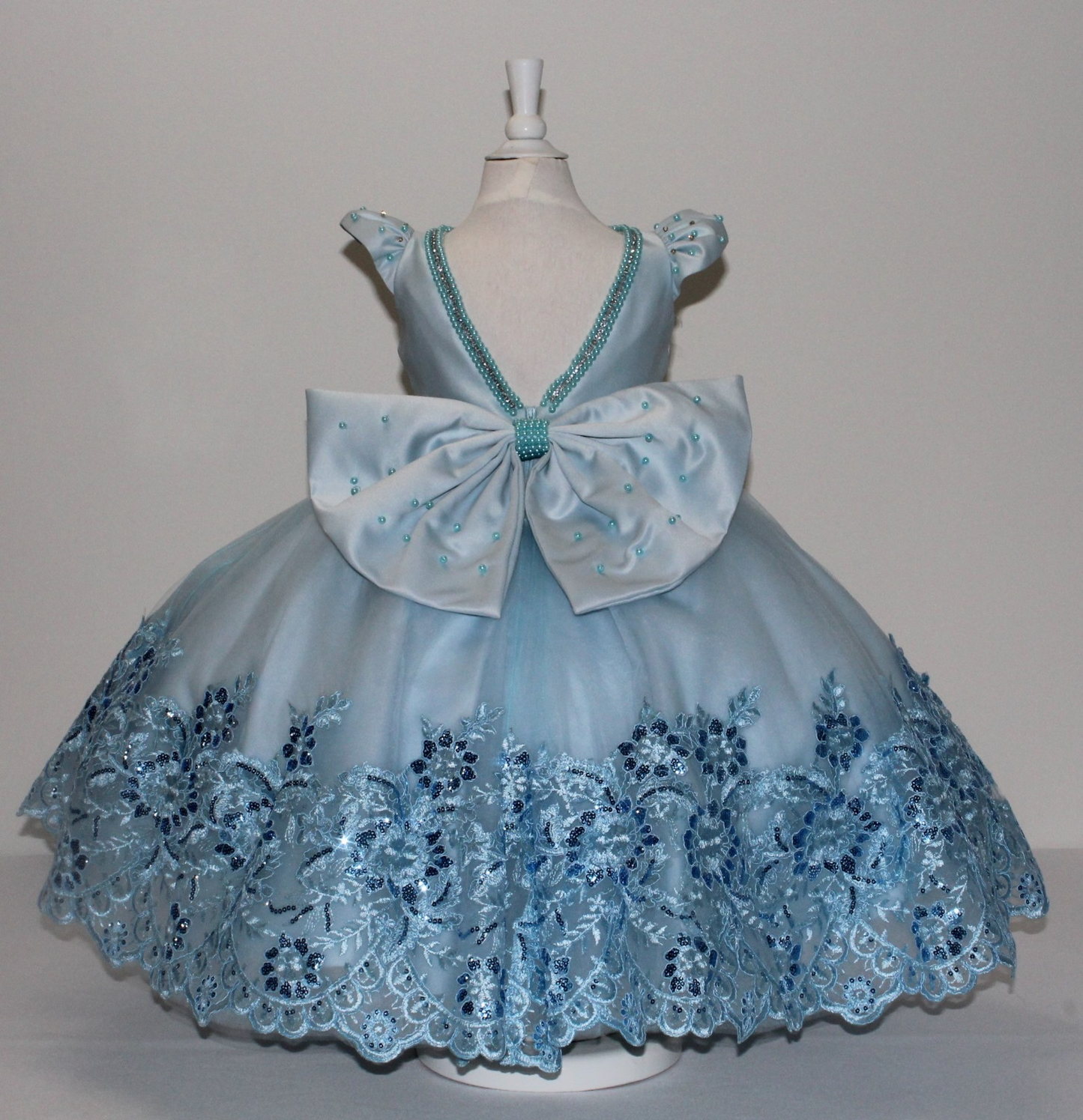 Diseño Selenny - Vestido color Azul claro