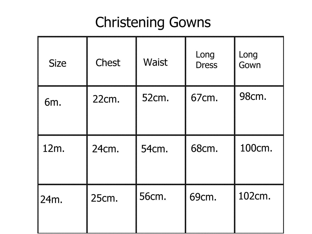 Christening Gown Dress - Model 100